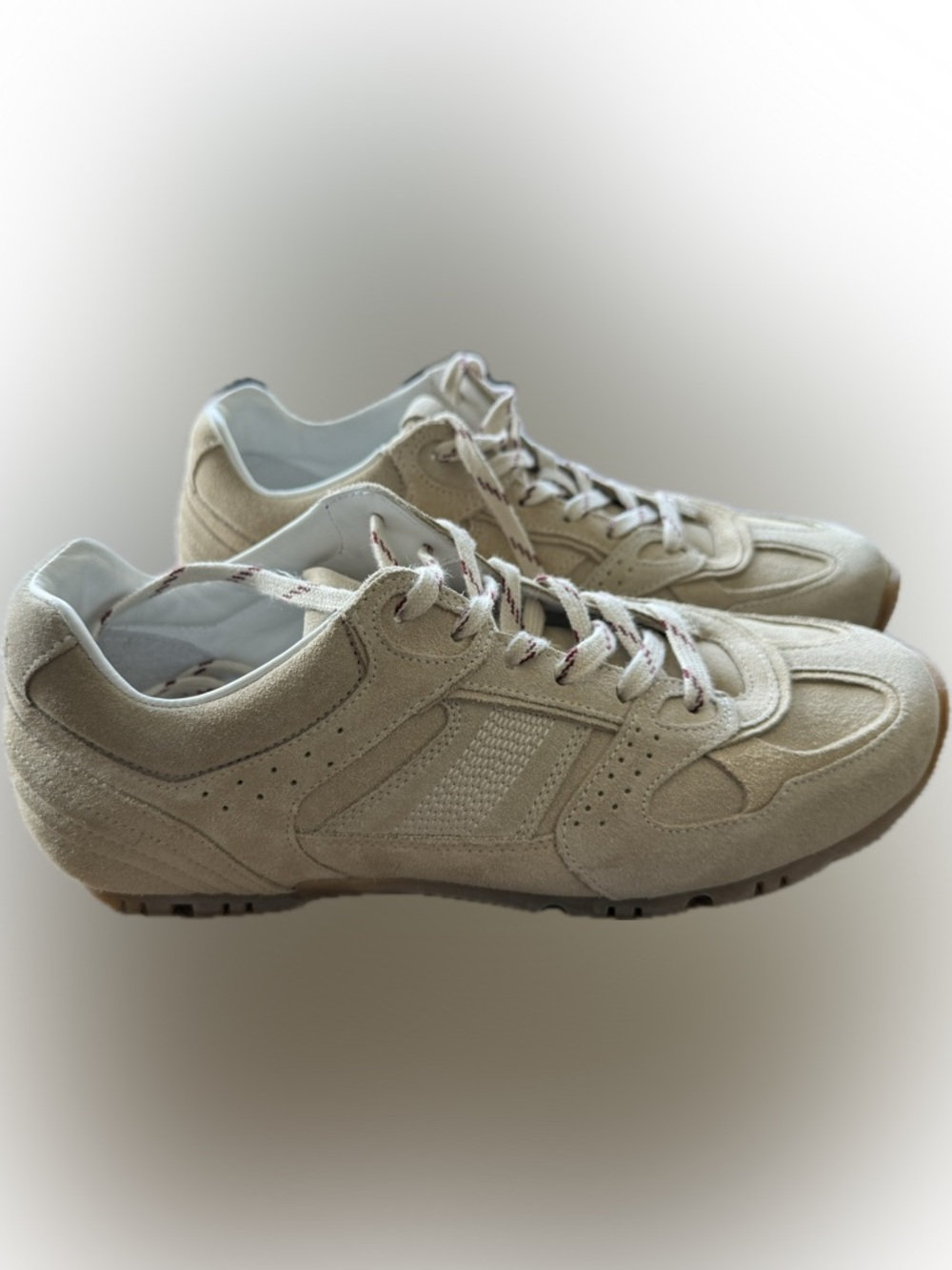 Alohas Tb 56 Women’s Suede Lace-Up Sneakers in Cream size 39 New without tags